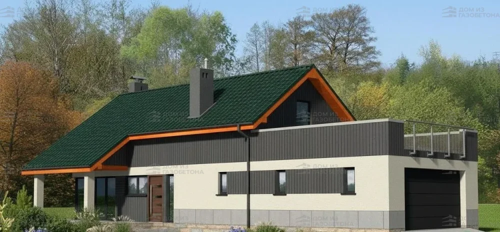 Проект Двухэтажный дом 8 на 19, 143 м2