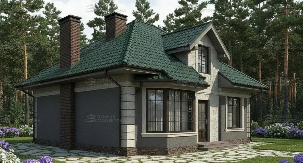 Проект Двухэтажный дом 15 на 17, 173 м2