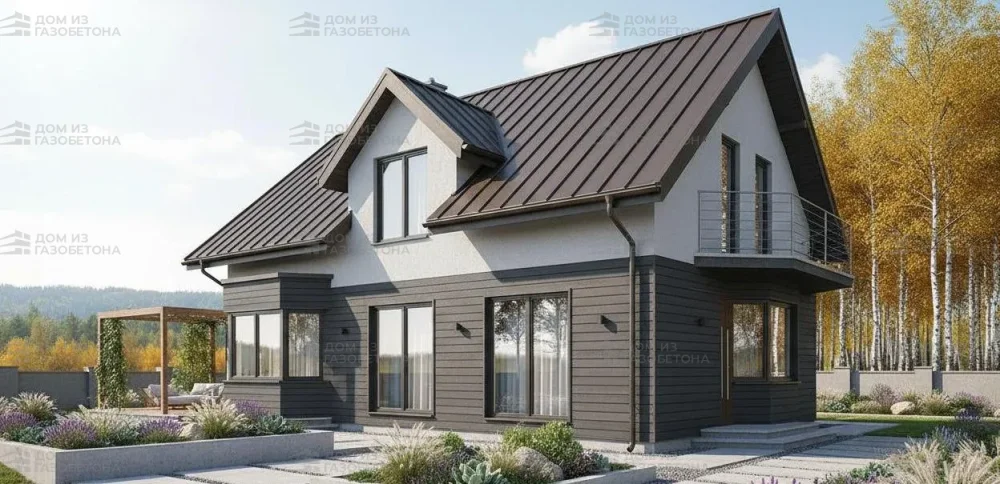 Проект Двухэтажный дом 13 на 9, 256 м2