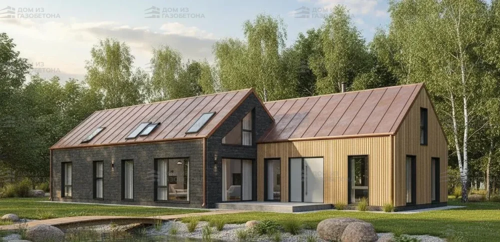 Проект Одноэтажный дом 15 на 17, 154 м2