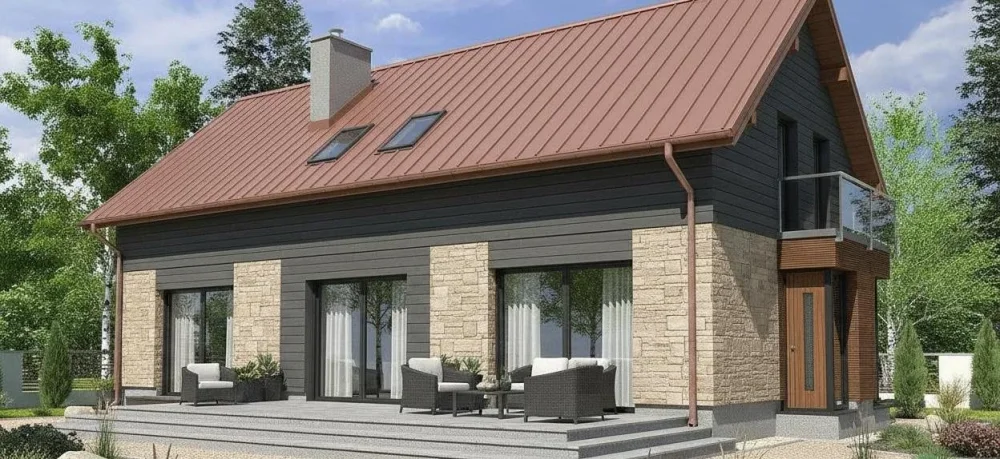 Проект Двухэтажный дом 18 на 10, 212 м2