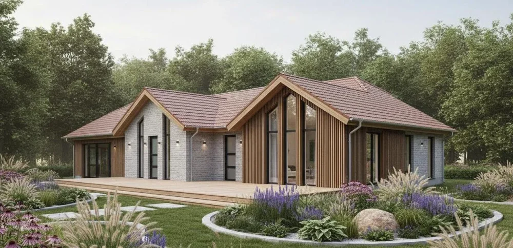 Проект Одноэтажный дом 18 на 12, 157 м2