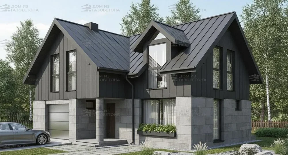 Проект Двухэтажный дом 11 на 10, 184 м2