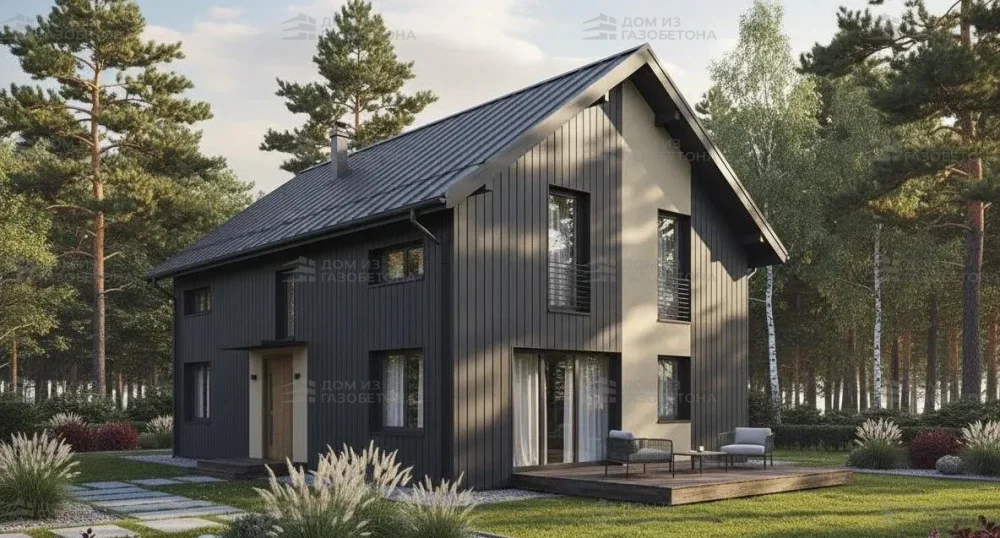 Проект Двухэтажный дом 16 на 12, 178 м2