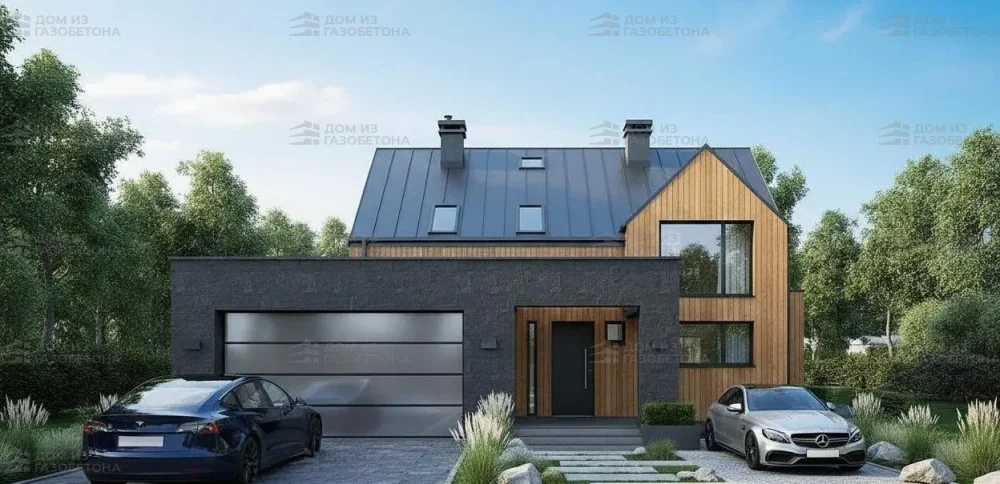 Проект Двухэтажный дом 15 на 16, 176 м2