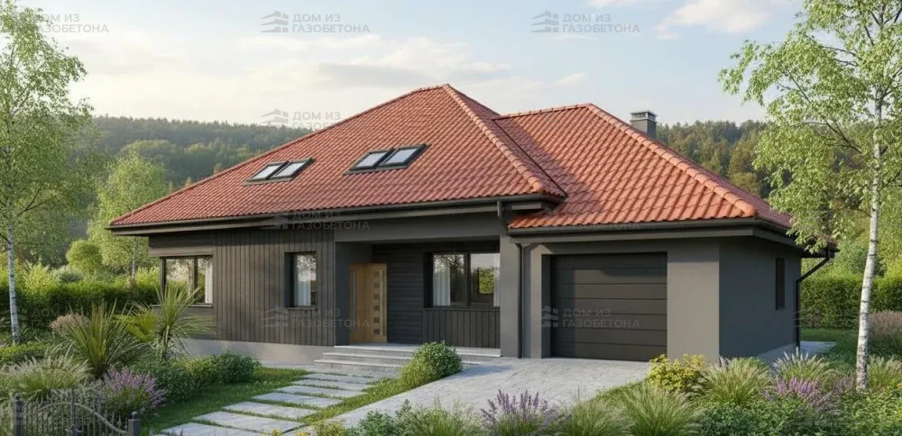 Проект Одноэтажный дом 15 на 11, 127 м2