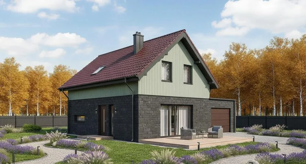 Проект Двухэтажный дом 9 на 13, 85 м2