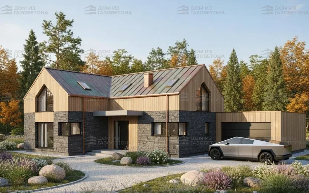 Проект Двухэтажный дом 14 на 10, 167 м2