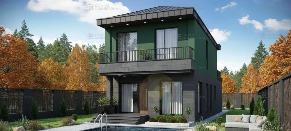 Проект Двухэтажный дом 4 на 20, 136 м2