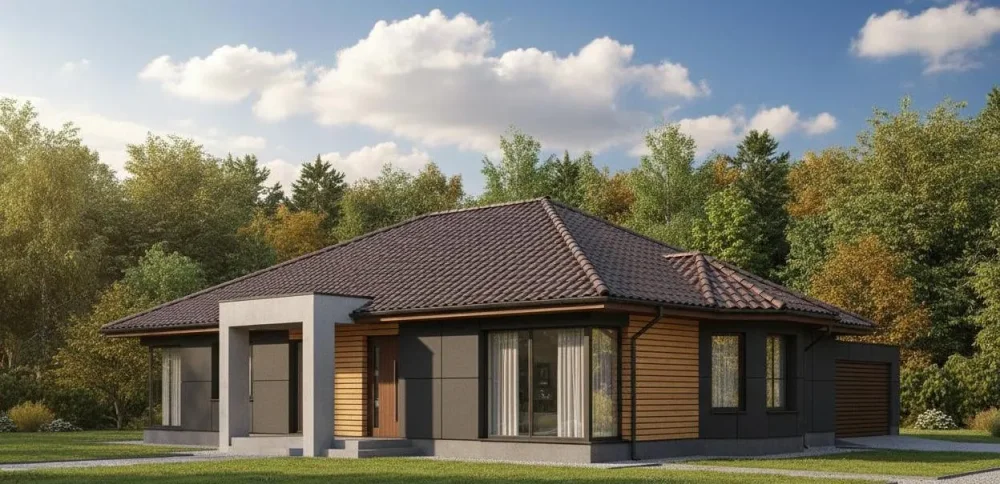 Проект Одноэтажный дом 16 на 16, 143 м2